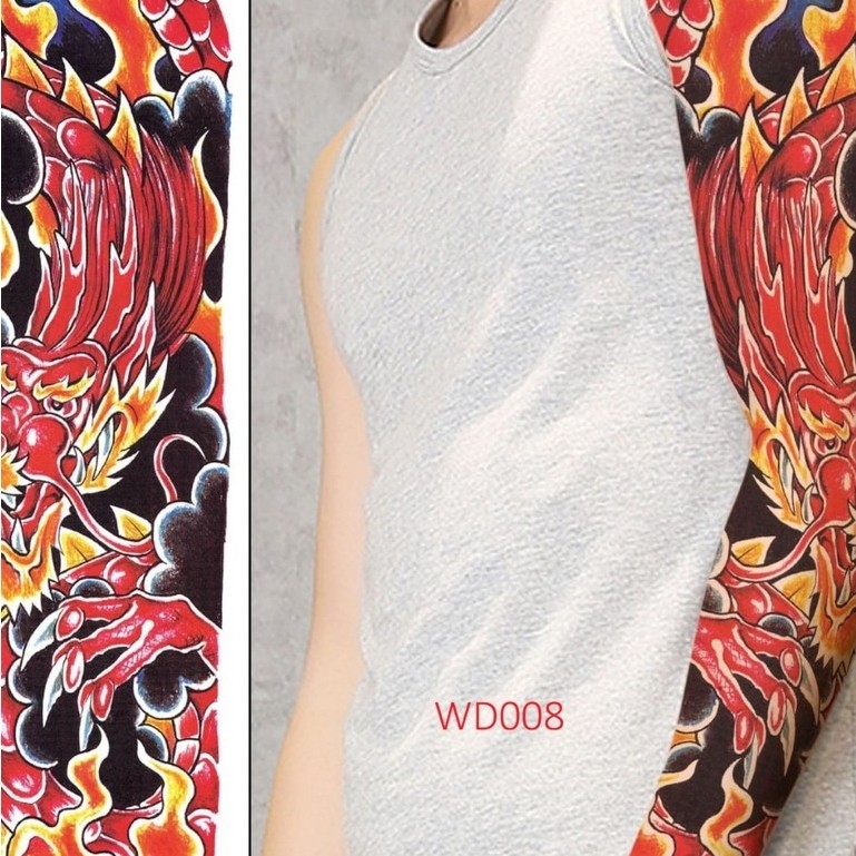 Tato Tangan Trendy / Tato Full Lengan / Tat Temporer Ful Warna