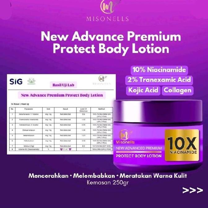 NEW ADVANCED PREMIUM PROTECT BODY LOTION Hb Dosting Ungu BPOM 250ml