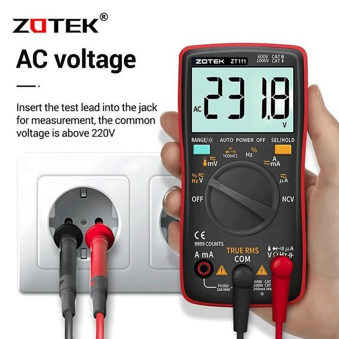 AVOMETER DIGITAL ZOTEK ZT111 - MULTITESTER DIGITAL ZT111 ORIGINAL