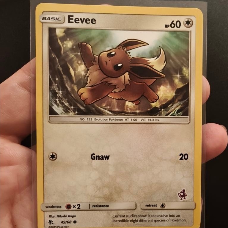 Eevee hidden fates 49/68 English version TCG Pokemon