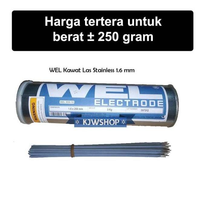 Kawat Las Stainless Steel Weld 1.6mm x 250mm Kawat Las Stainless 1.6mm Kawat Las 1.6 mm Stainless Ka