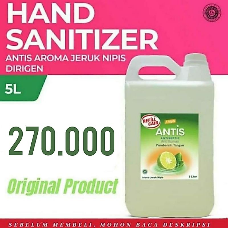 HAND SANITIZER ANTIS 5 LITER ( PRODUCT
