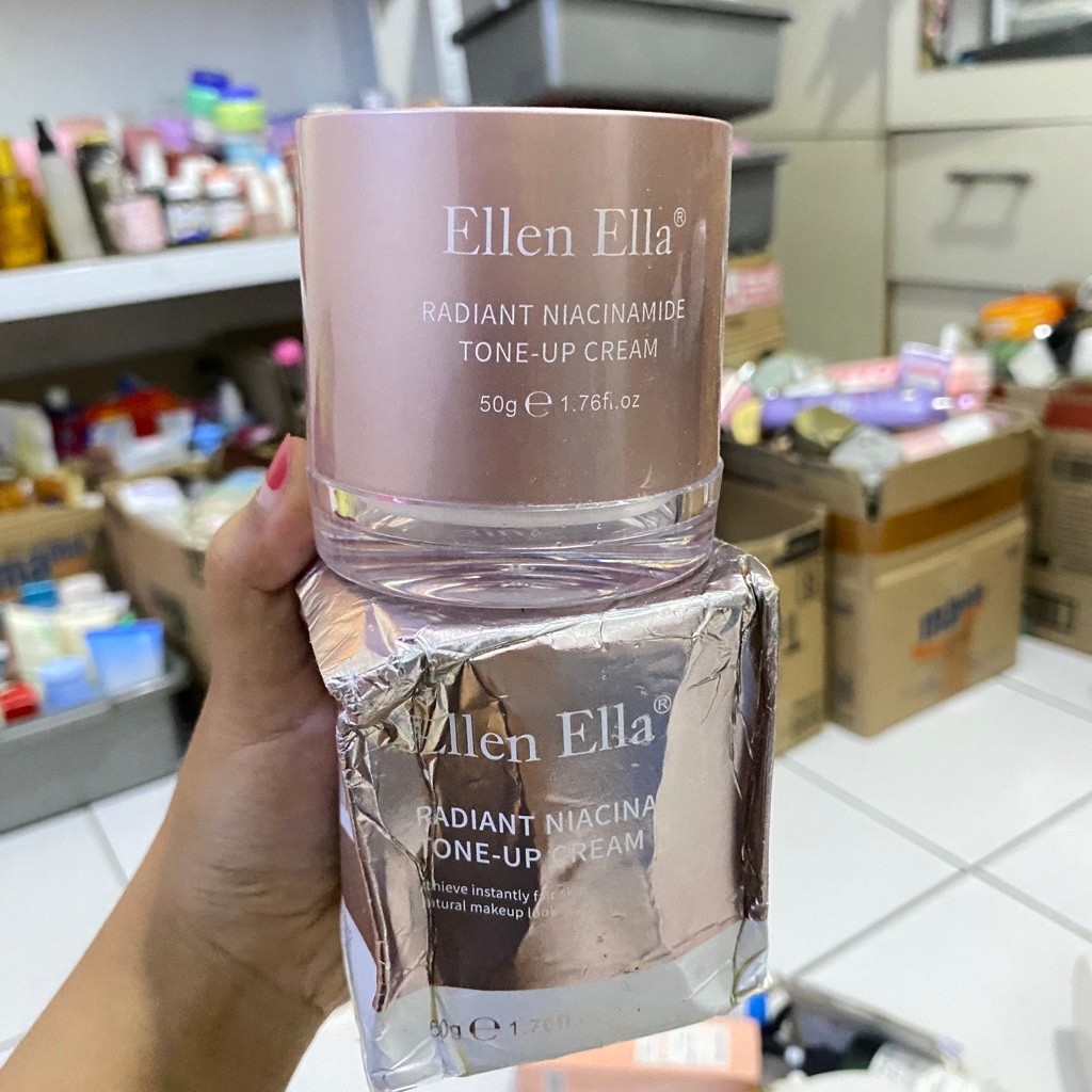 Ellen Ella 3in1 Niacinamide Toneup Cream spf 25+ Mousturizing Toneup ( Rijek Dus saja)