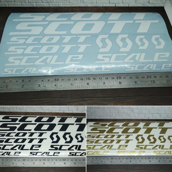 Promo Cutting Sticker frame sepeda SCOTT MTB bahan oracal Diskon
