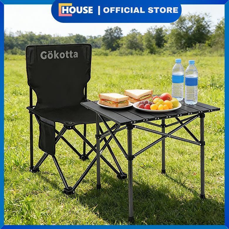 UHOUSE Set Kursi Lipat & Meja Camping / Set Perlengkapan Camping Outdoor