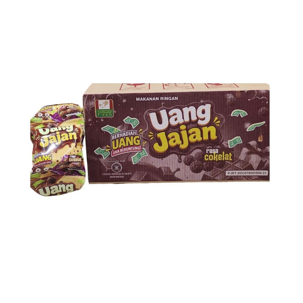 SNACK UANG JAJAN RASA COKLAT  BERHADIAH (BILA BERUNTUNG)