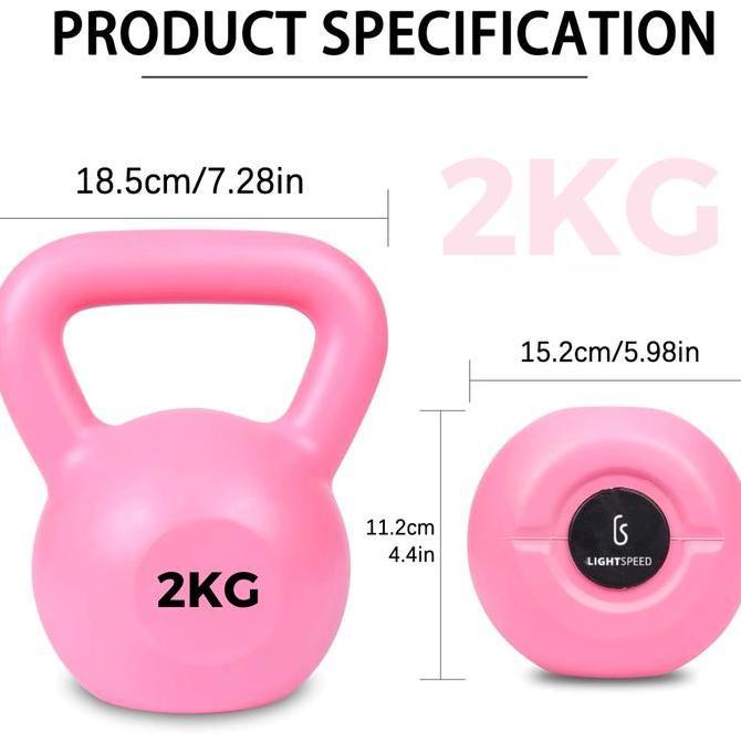 Whyhard- Lhtspeed Kettlebell 2 Kg/Barbell 2 Kg/Dumbell / Barbel / Dumbell 2Kg