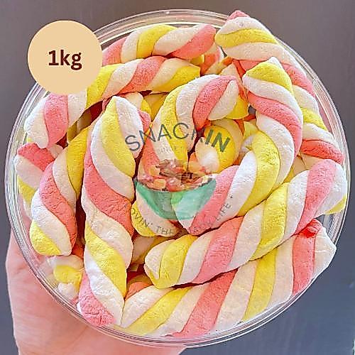 TERLARIS Marshmallow Tambang 1kg Grape Marshmallow Marshmallow Kiloan Murah Marshmallow Plain