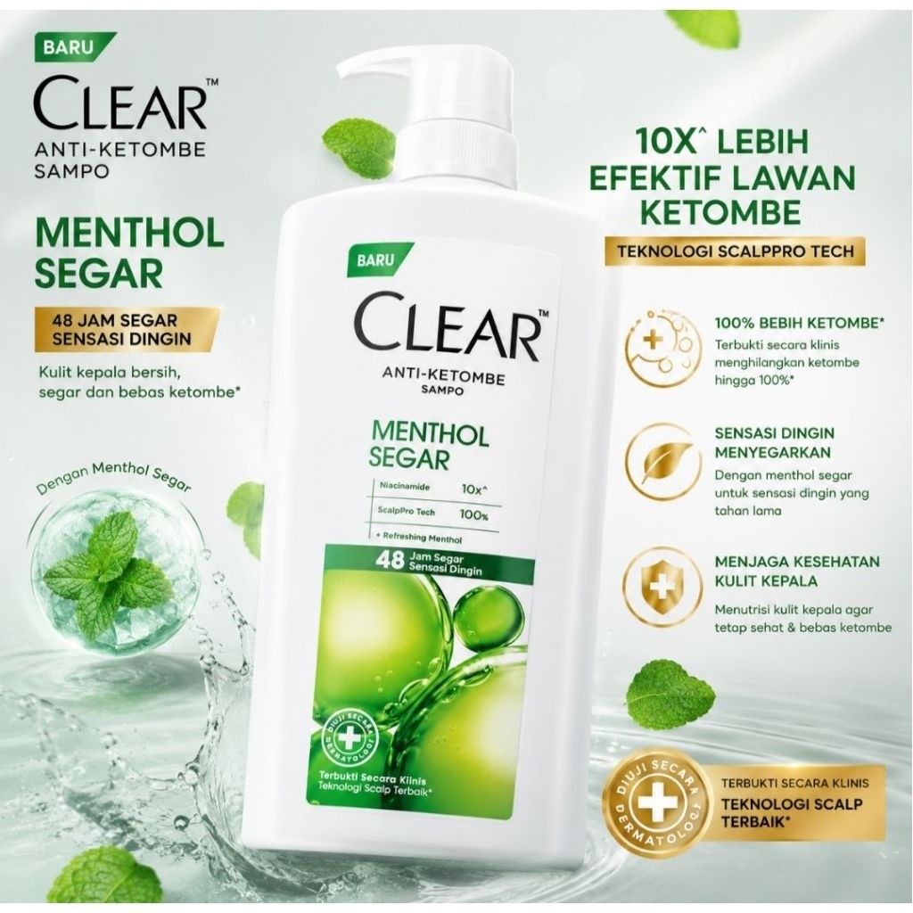 Clear Shampoo Anti Ketombe (1200 ml).