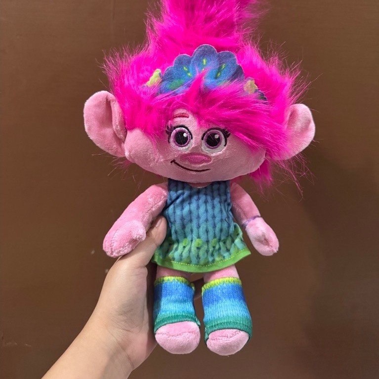 Boneka Karakter Poppy Trolls size 30cm Original / Boneka Trolls Original / Boneka Poppy trolls / Bon