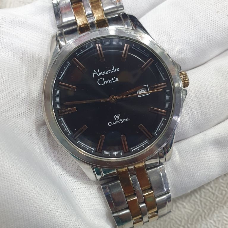 Jam Alexandre Christie 8402MD Original Pria Preloved