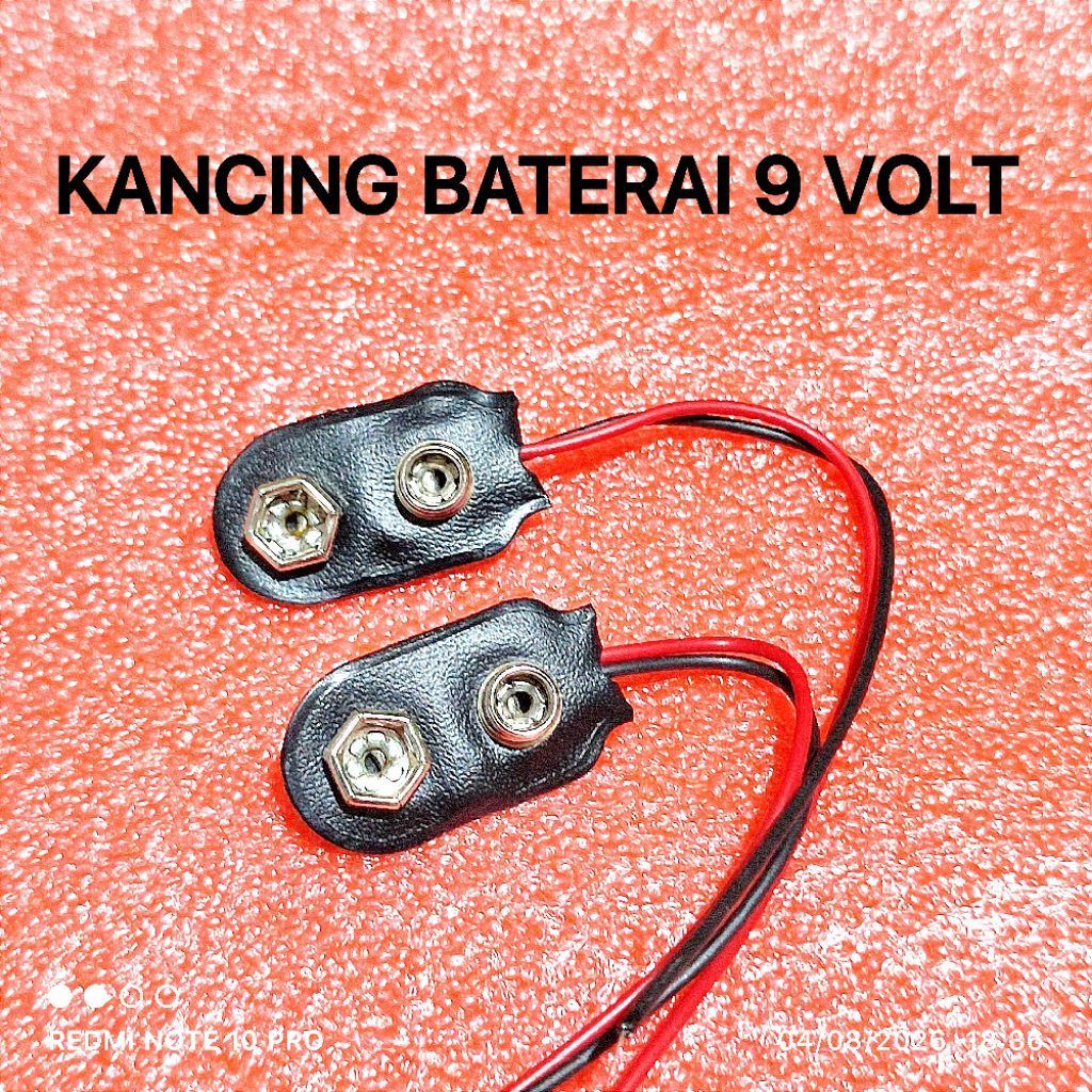 Soket Kancing Baterai 9v 9volt