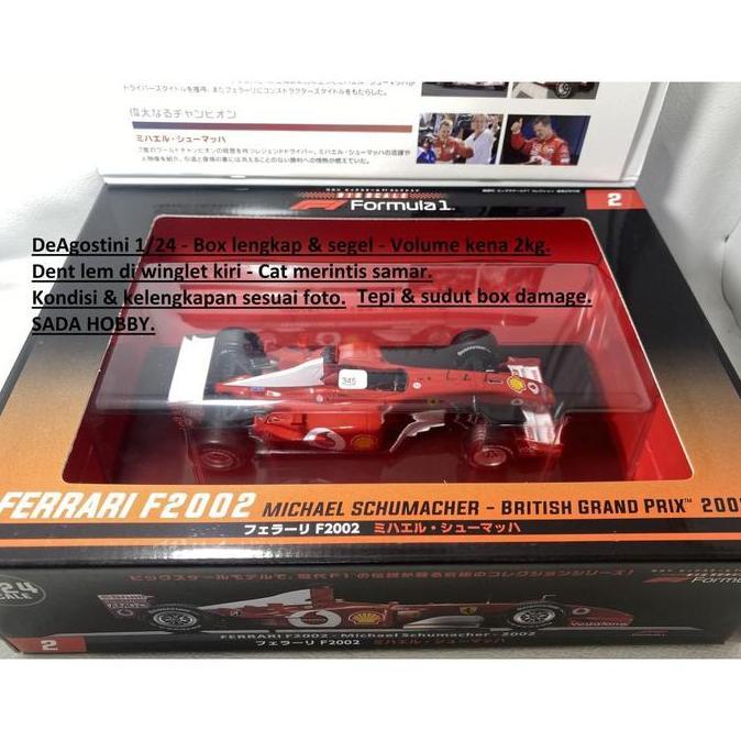 DEAGOSTINI CENTAURIA LE GRANDI 1/24 F1 FERRARI F2002 NO 1 M. SCHUMACHER HS99