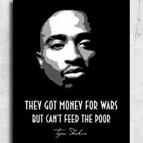 POSTER HIASAN DINDING TUPAC SHAKUR QUOTE ART FBBOOK