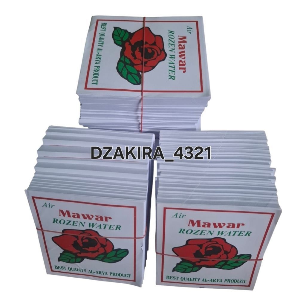 isi 1500 lembar kertas minyak air mawar rozen water