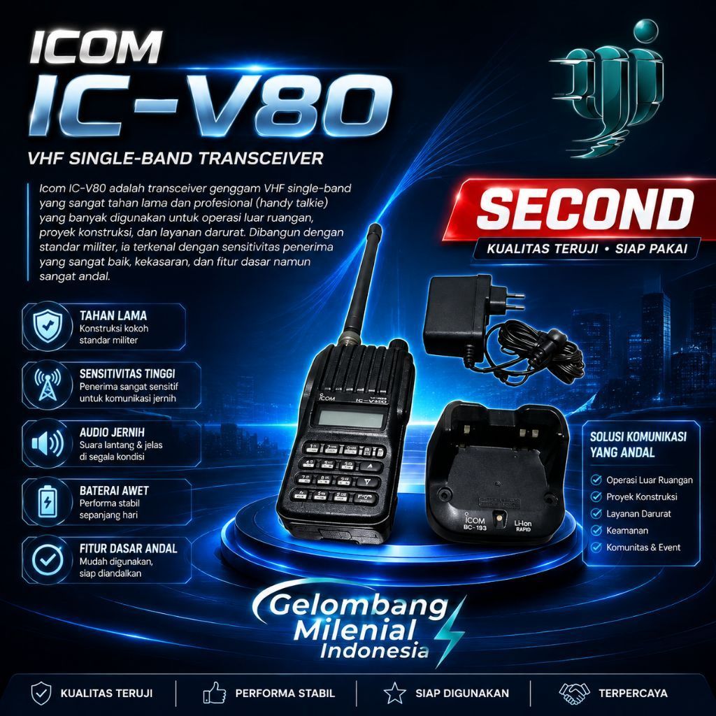 HT ICOM IC V80 VHF SECOND