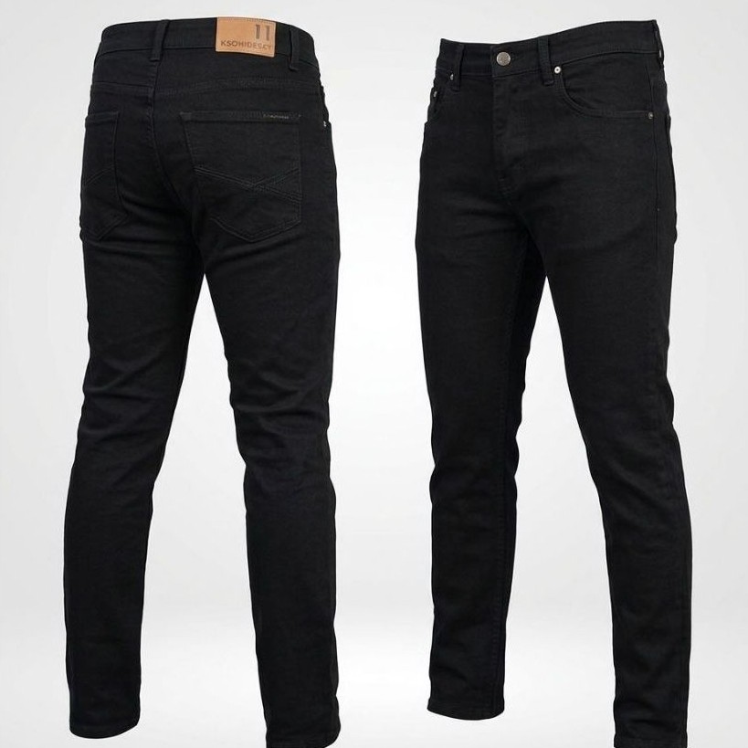 Celana Soft Jins Hitam Provider
