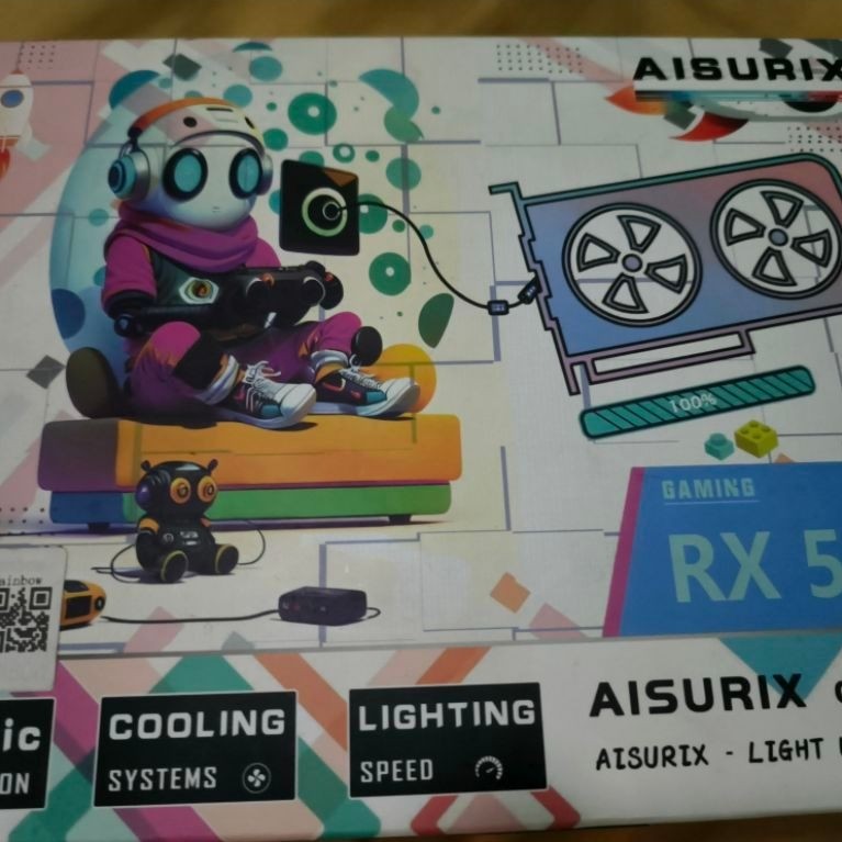 AISURIX VGA Card RX 580 8GB GDDR5 256Bit 2048SP AMD Radeon