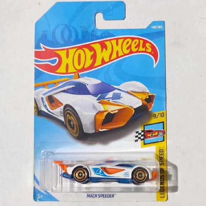 HOT WHEELS MACH SPEEDER PUTIH 2018 LEGENDS OF SPEED RARE FTS99