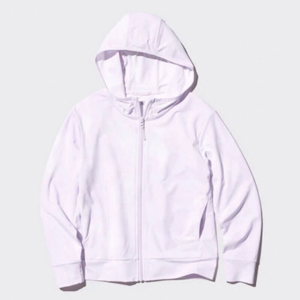 Uniqlo kids airism jaket gradasi ungu
