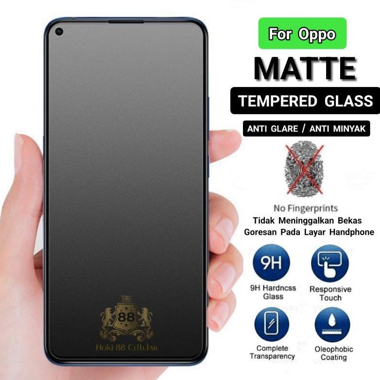 TERBARU AG Tg Full Matte Glass Oppo A12 A12e A12s A15 A15s A16 A16e A16s A16k A17 A17k A5 2020 A9 20