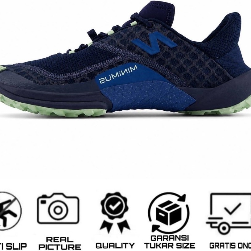 Sepatu New Balance Minimus Trail Sneakers Sepatu Trail Running Pria Wanita Vibram Lightweight