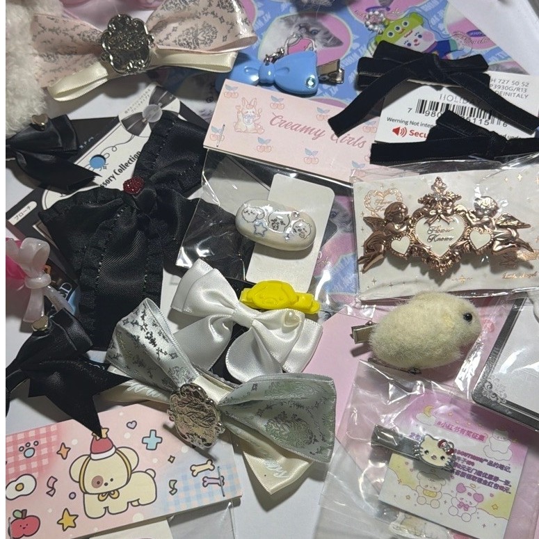 hair clip bow pita chiikawa flower knows clips