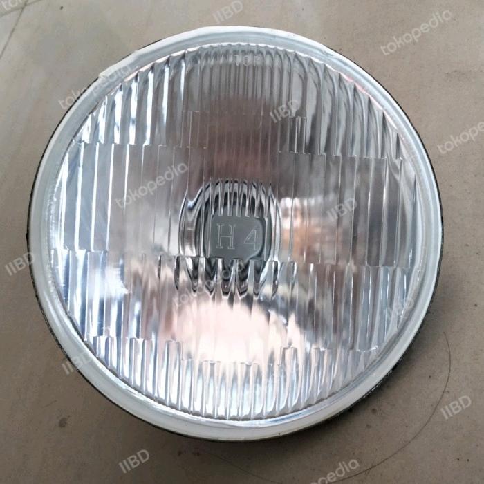Set Round Metal Headlamp-Lampu Depan Halogen H4 Bulat 5 Inch 088