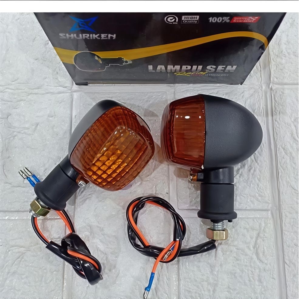 sepasang lampu sein Sen riting ninja ss ninja r ninja Rr sepasang batok hitam