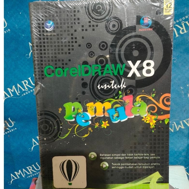 ORIGINAL BUKU CORELDRAW X8 UNTUK PEMULA