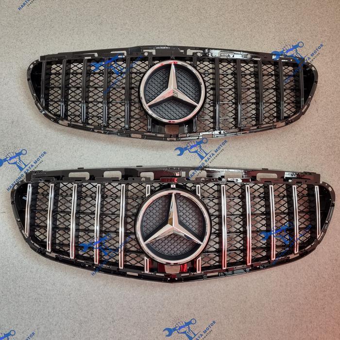 Grill GT GTR Mercedes Benz W212 Facelift 2013-2016 Grille W212 Mercy - Silver