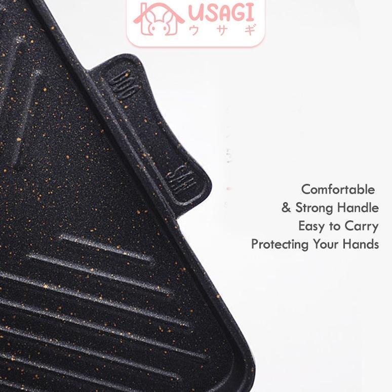 limited usagi official - korean bbq induction grill pan / grill pan induksi / alat pemanggang induks
