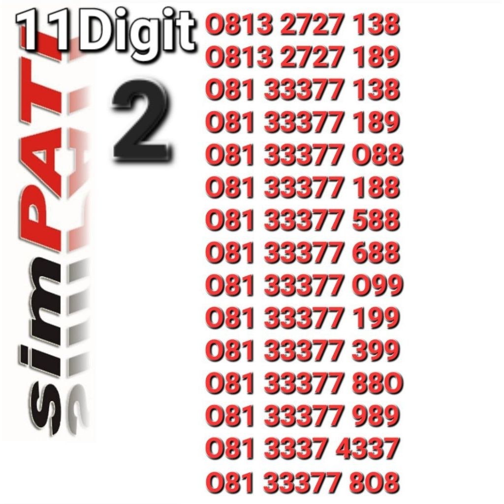 NOMOR SIMPATI 11DIGIT 8O81 - 189