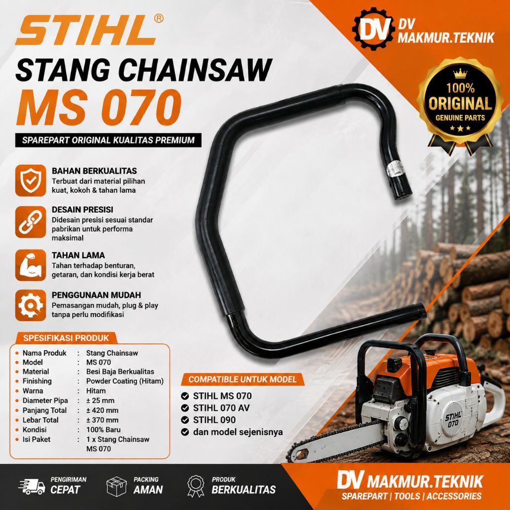 stang depan 070 stihl aluminium ringan asli STIHL