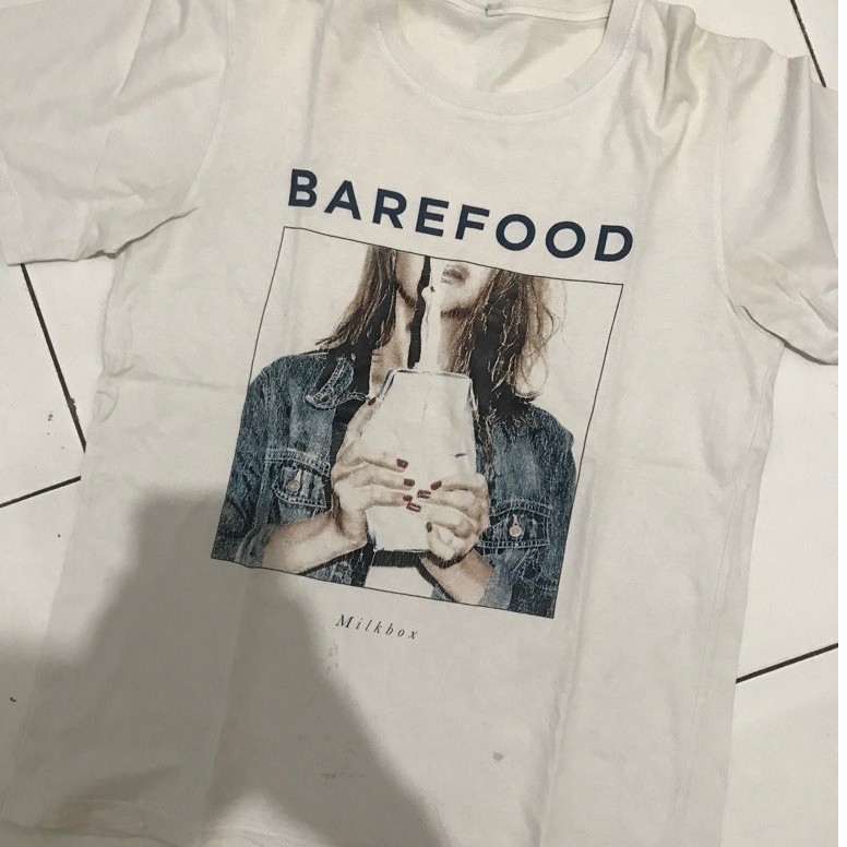 kaos band barefood - milkbox