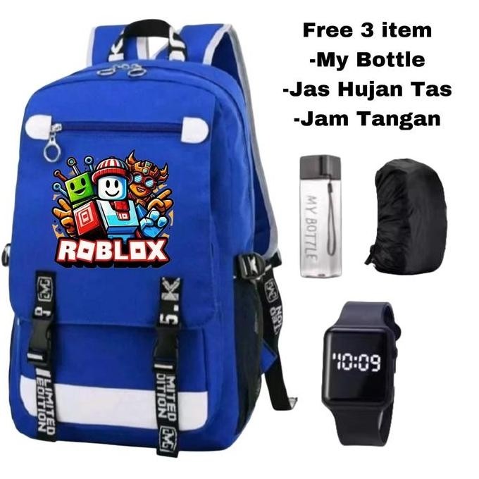 Ransel Yulise-tas anak Roblox-tas karakter Roblox-tas sekolah anak Roblox-tas ransel anak Roblox-tas