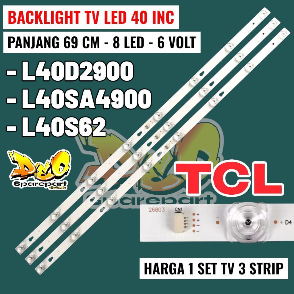 Backlight tv led TCL 40 inch L40d2900 L40sa4900 L40s62