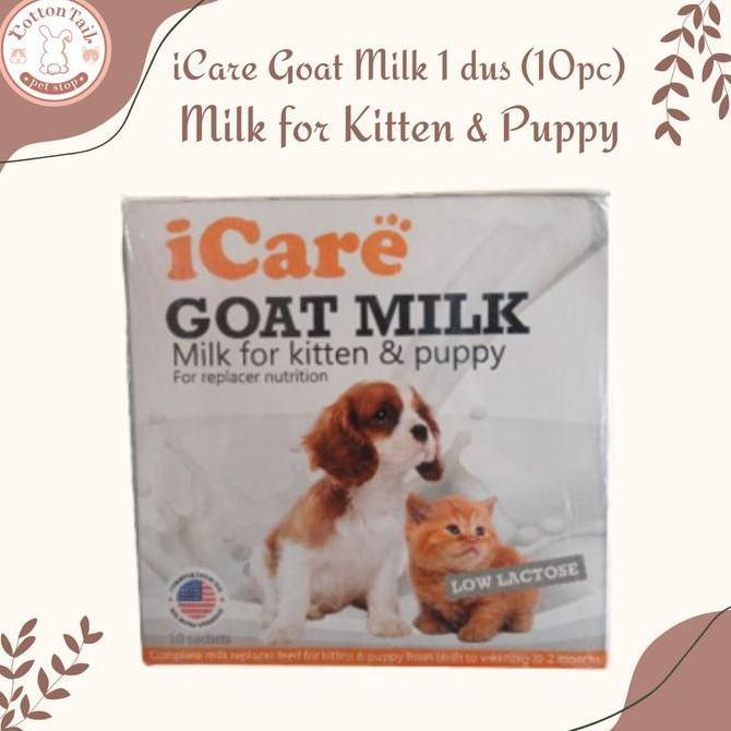 iCare Goat Milk 1 BOX isi 10 sachets - Susu Kucing Anjing i Care
