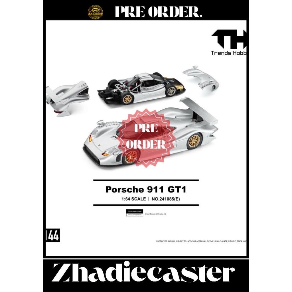 (PRE ORDER) Porsche 911 GT1-SILVER