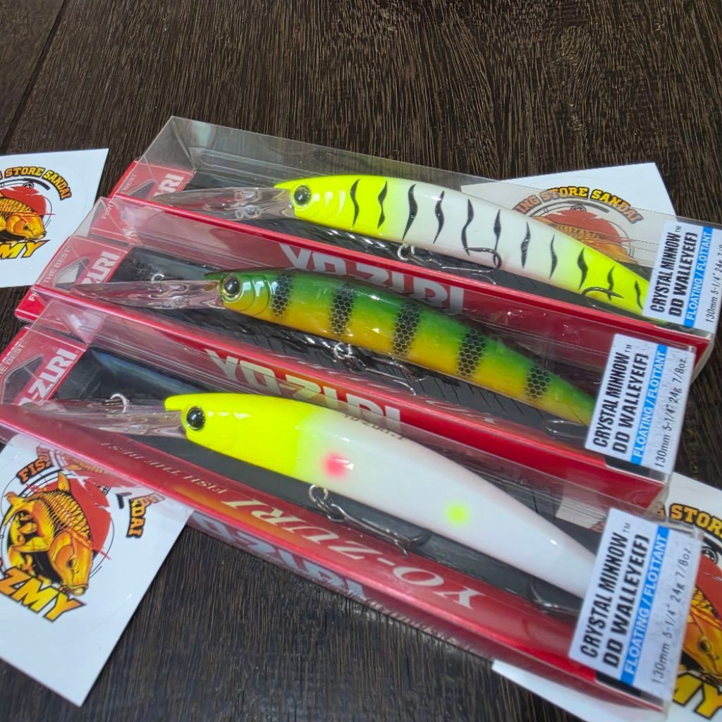 Umpan Minnow Yozuri Crystal Minnow Deep Diver 130 Walleye