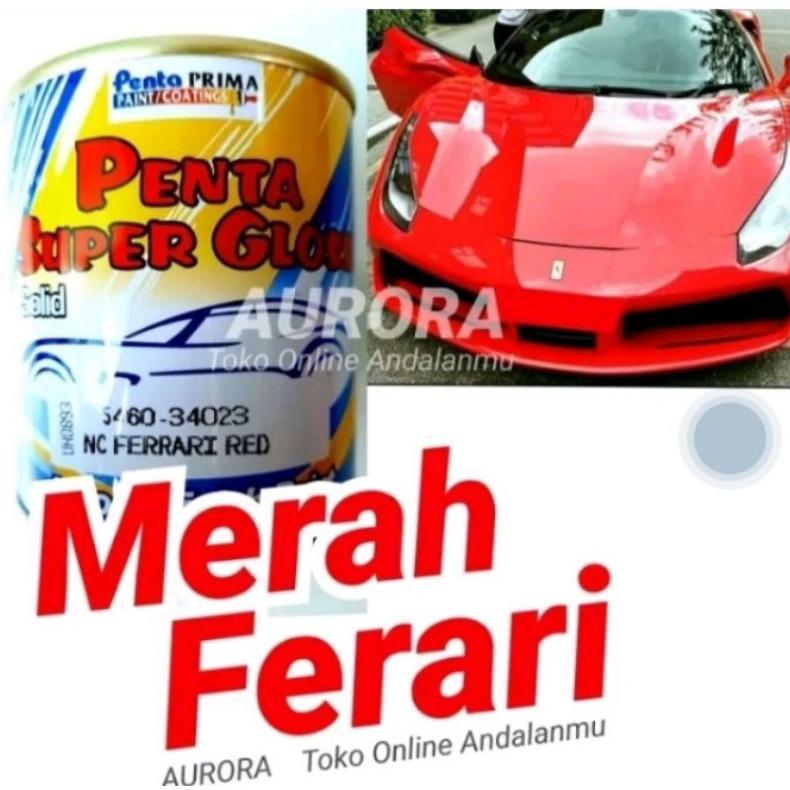 Cat Penta Super Gloss Ferrari Red 5460-34023 Merah Solid Merah Cerah