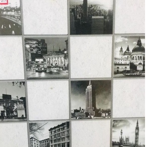 KERAMIK 50 X 50 CENTRO VS 510 WHITE & BLACK