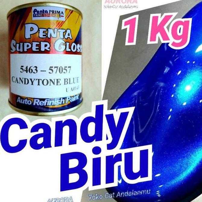 Cat Biru Candytone Blue 1Kg Penta Super Gloss CandyTransparan Cendi