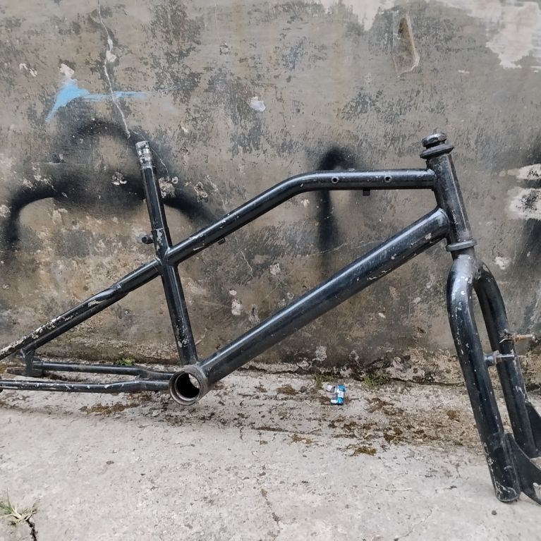 FRAME FORK SEPEDA BMX WIMCYCLE METALIZER BAN 20" FORK NYA ANTIK SERI AM PIVOT KOTAK