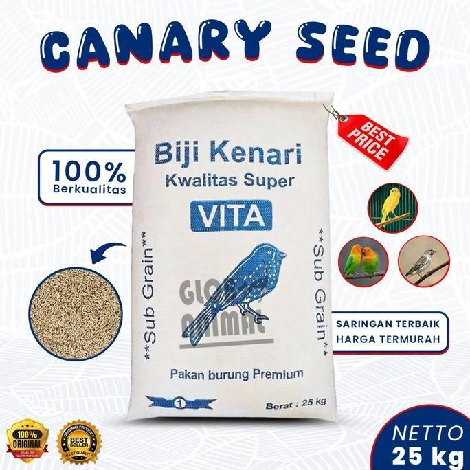 CANARY SEED ZAK 25KG pakan burung kenari seed biji kenari karung 25 kg