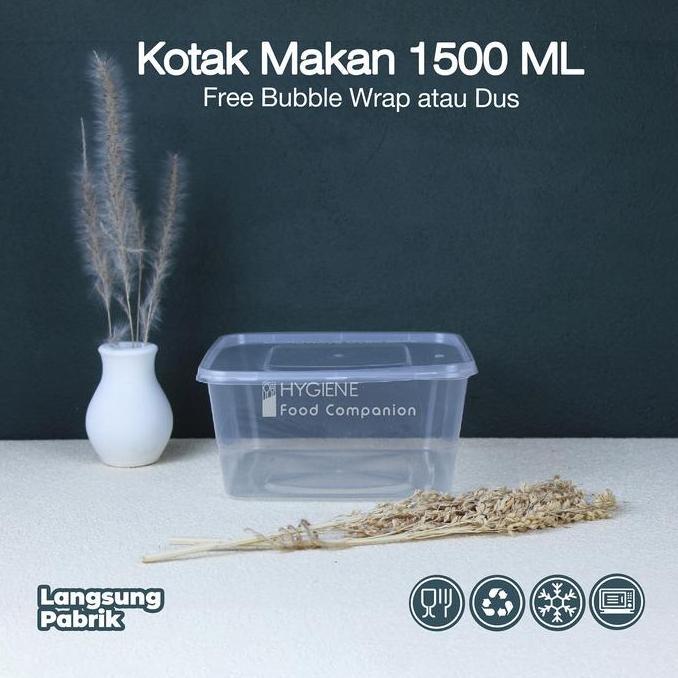 (Good) Thinwall Square 1500 ml / Thinwall Persegi 1500 ml / Kotak Thinwall