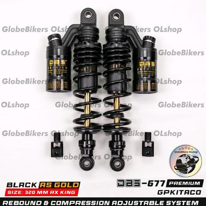 Shock DBS Premium-677 GP Kitaco Series Klik Rebound Bebek Rx King Supra Karisma Revo Verza W175 Jupi