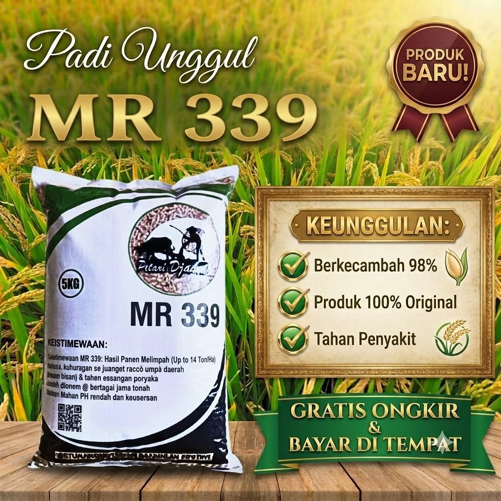 benih padi jenis mr339 5kg
