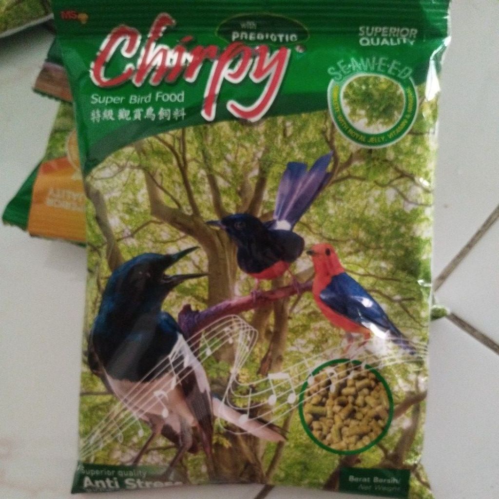 chirpy pakan burung