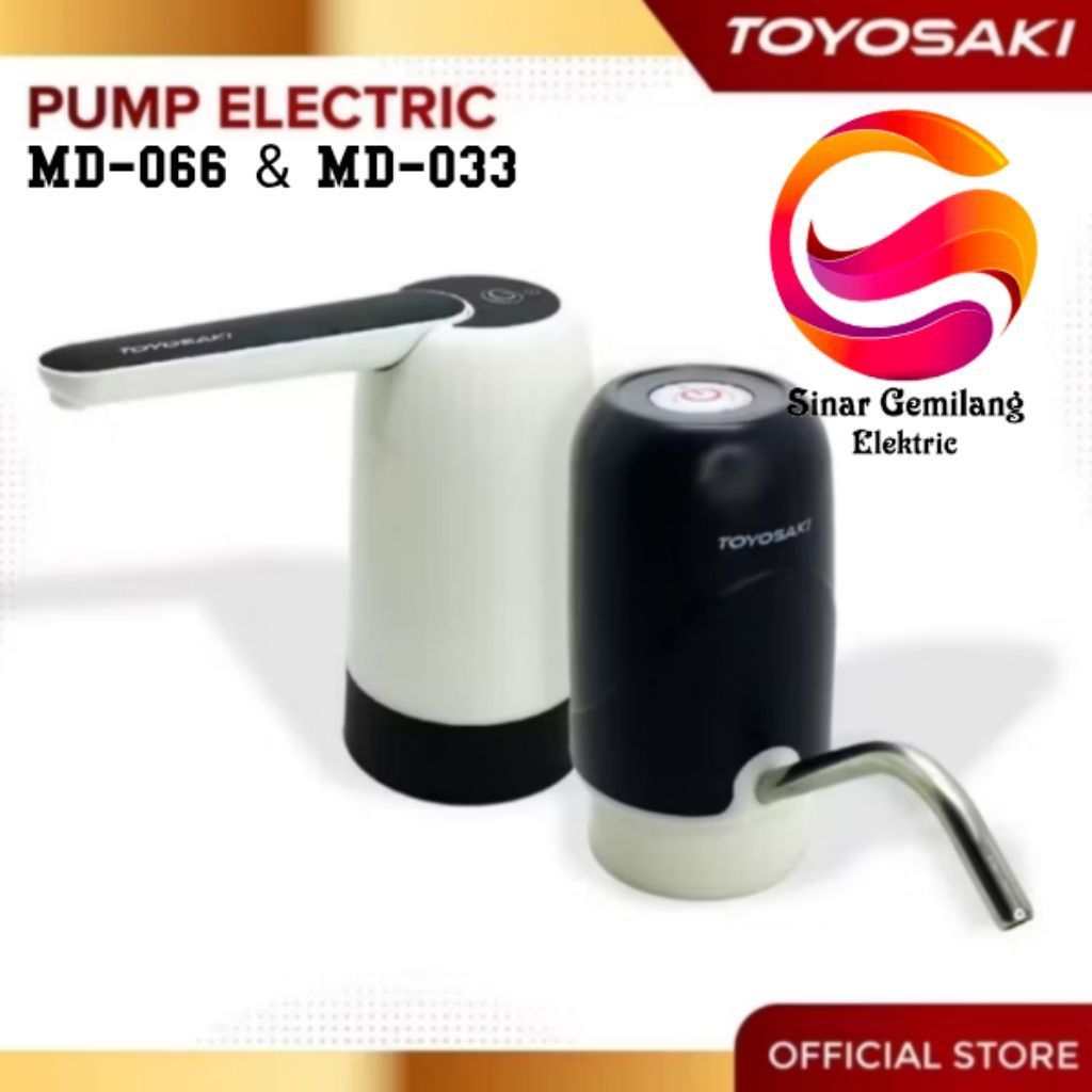 POMPA GALON AIR ELEKTRIC TOYOSAKI MD-066 TOYOSAKI MD-033 TOYOSAKI